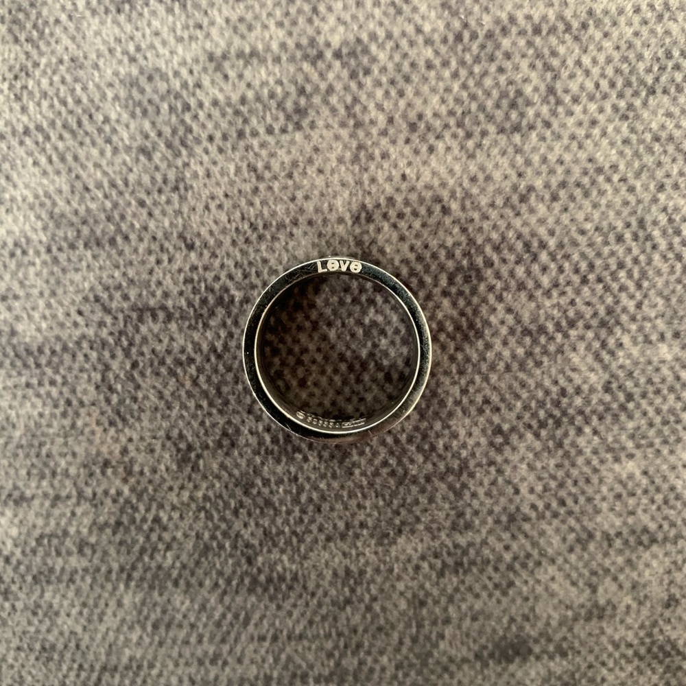 750 sterling silver ring